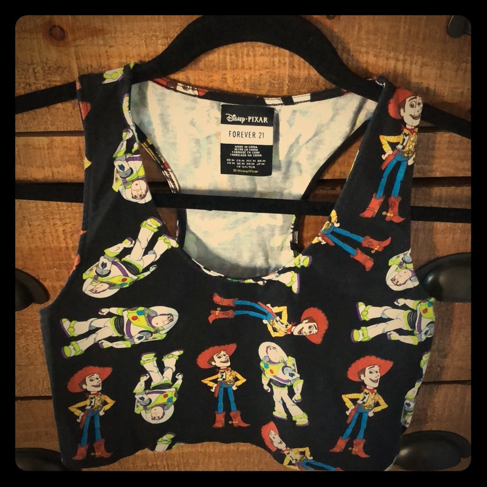 Disney Toy Story racer back crop top sz M